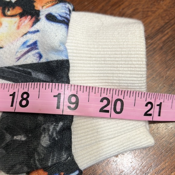 2Pac Cropped Portrait Picture Long Sleeve Hoodie Sz L GUC - Picture 8 of 9